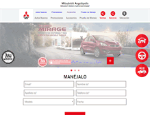 Tablet Screenshot of mitsubishiangelopolis.com.mx